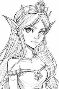 dibujos para colorear princesas