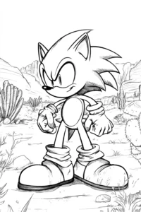 dibujos para colorear sonic