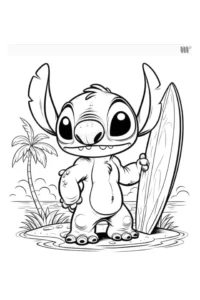 dibujos para colorear stitch