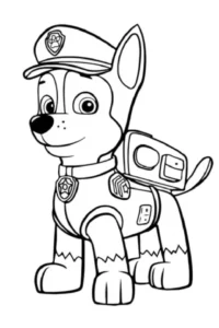 dibujos patrulla canina para colorear