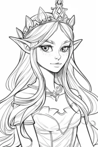 dibujos princesas para colorear