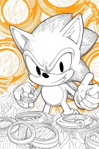 dibujos sonic para colorear