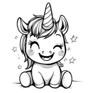 dibujos unicornio para colorear
