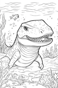dinosaurio para colorear