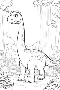 dinosaurio para colorear e imprimir
