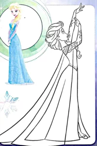 frozen para colorear