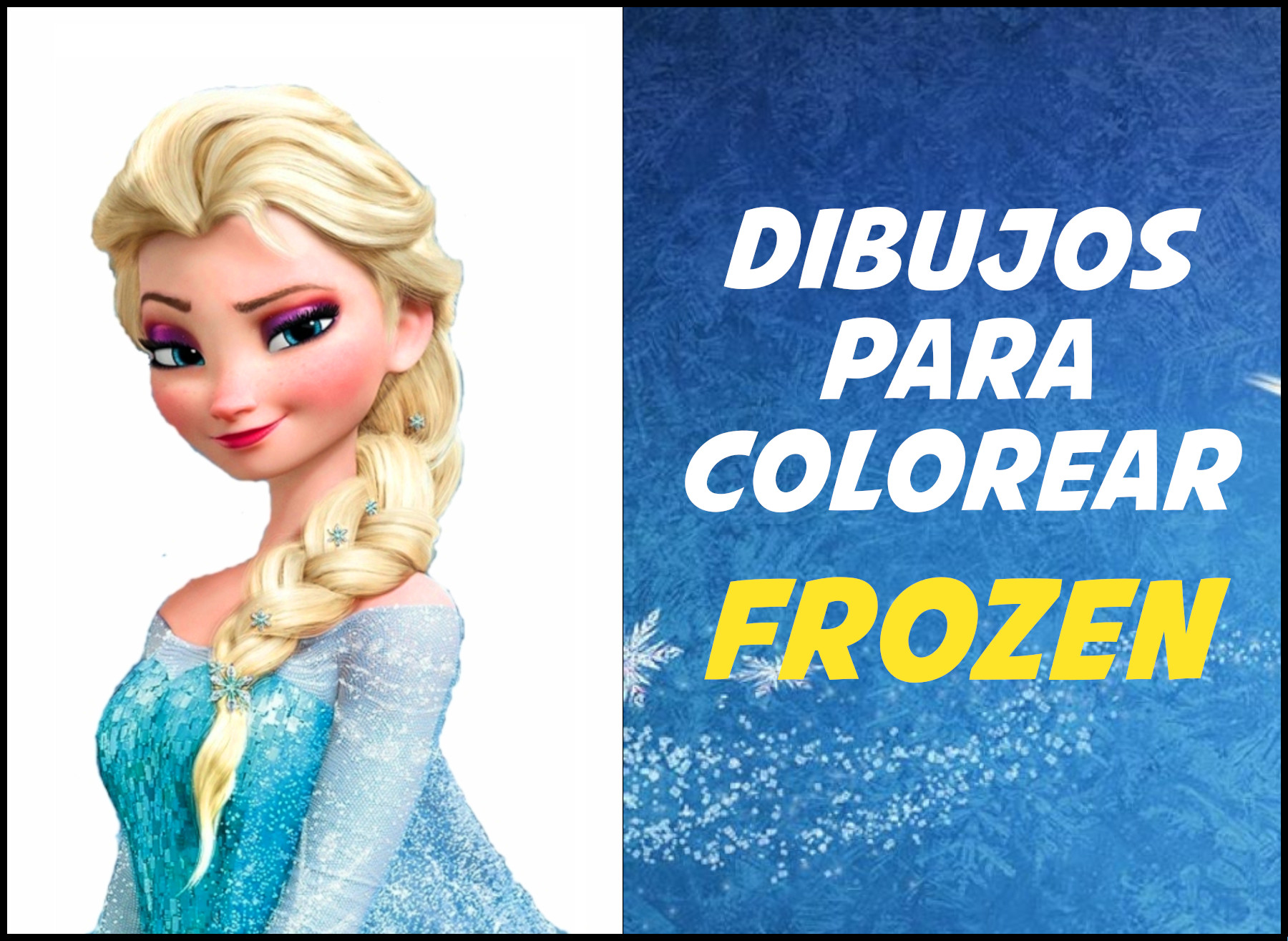 frozen para colorear