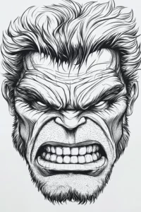 hulk dibujos para colorear