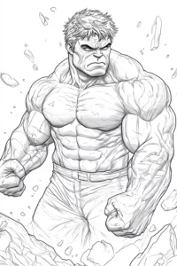 hulk para colorear