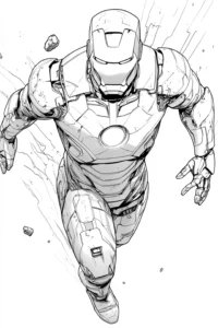 iron man dibujo