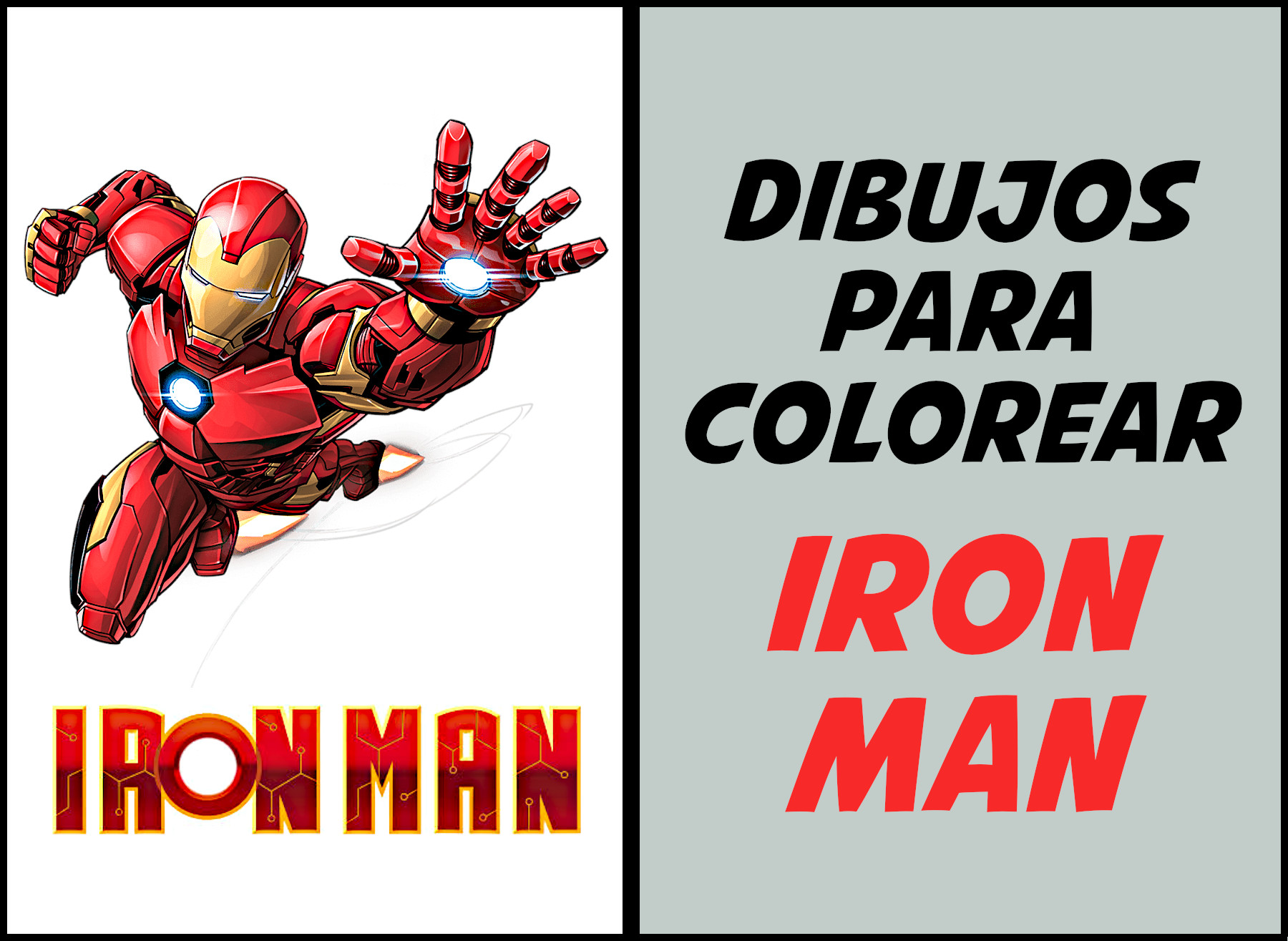 iron man dibujo