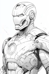 iron man para colorear