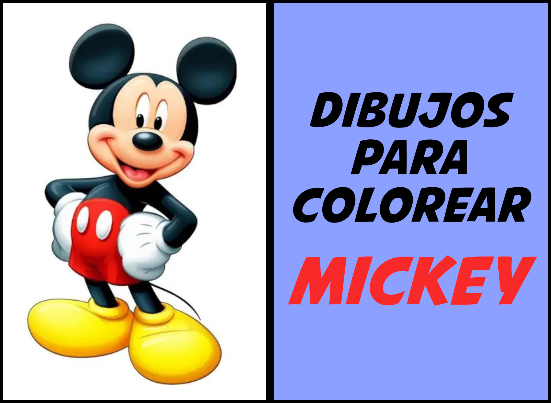 mickey mouse dibujo