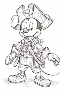 mickey mouse para colorear