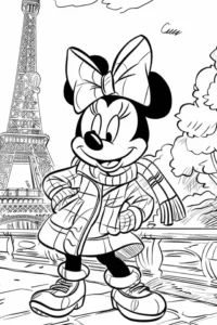 minnie mouse para colorear