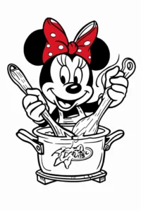minnie para colorear
