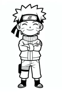naruto dibujo para colorear
