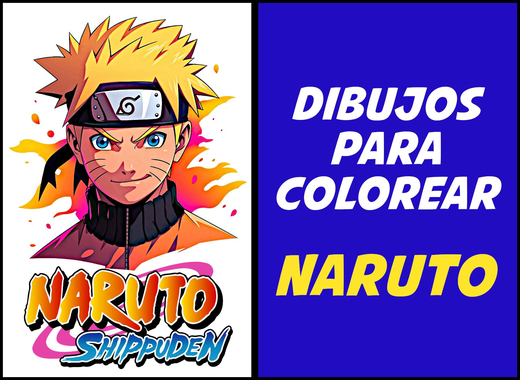 naruto para colorear