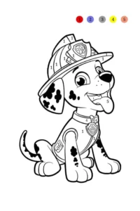 patrulla canina dibujo para colorear