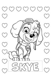 paw patrol para colorear