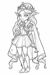 princesa dibujo