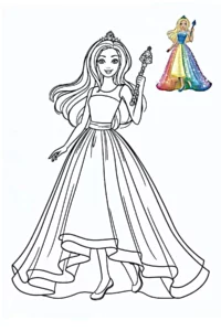 princesa dibujo