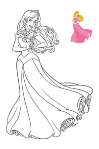 princesa para colorear