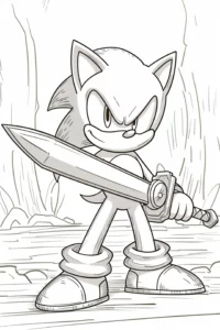 sonic dibujos para colorear