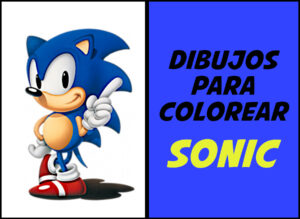 dibujos de videojuegos : sonic para colorear