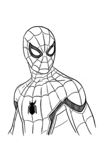 spider man para colorear