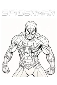 spider man para colorear