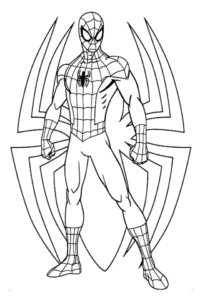 spiderman dibujos de para colorear