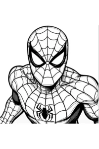 spiderman para colorear