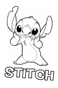 stitch para colorear