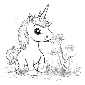 unicornio dibujo para colorear