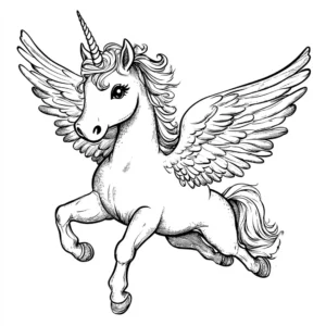 unicornios para colorear