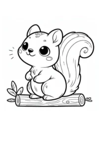 animales kawai para colorear