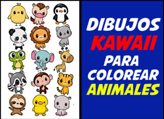 Dibujos de Animales Kawaii para Colorear animales kawaii para colorear