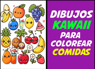 Comida Dibujos Kawaii comidas kawaii para colorear