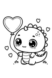dibujo de animales kawaii para colorear
