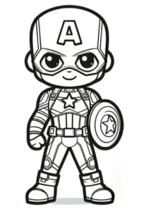 capitan america dibujo