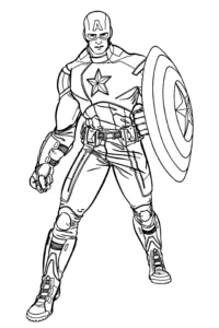 capitan america dibujo