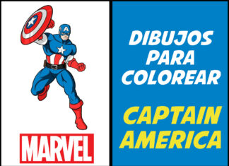 Dibujos de Captain America capitan america para colorear