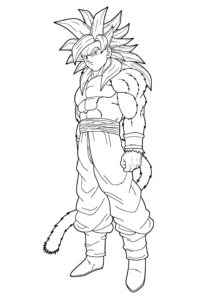 dibujo de goku ultra instinto
