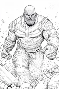dibujo de thanos