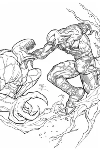 dibujo de venom para colorear