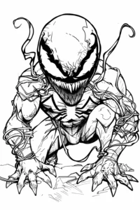 dibujo de venom para colorear