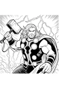 dibujo martillo de thor