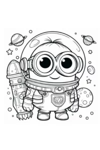 dibujo minions para colorear