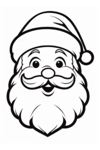 dibujo papa noel